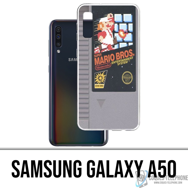 Funda Samsung Galaxy A50 - Cartucho Nintendo Nes Mario Bros.