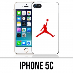 Custodia per iPhone 5C - Jordan Basketball Logo bianco