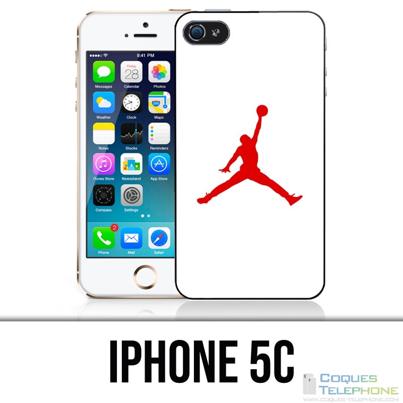 IPhone 5C Case - Jordan Basketball Logo White