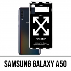 Samsung Galaxy A50 Case - Off White Black