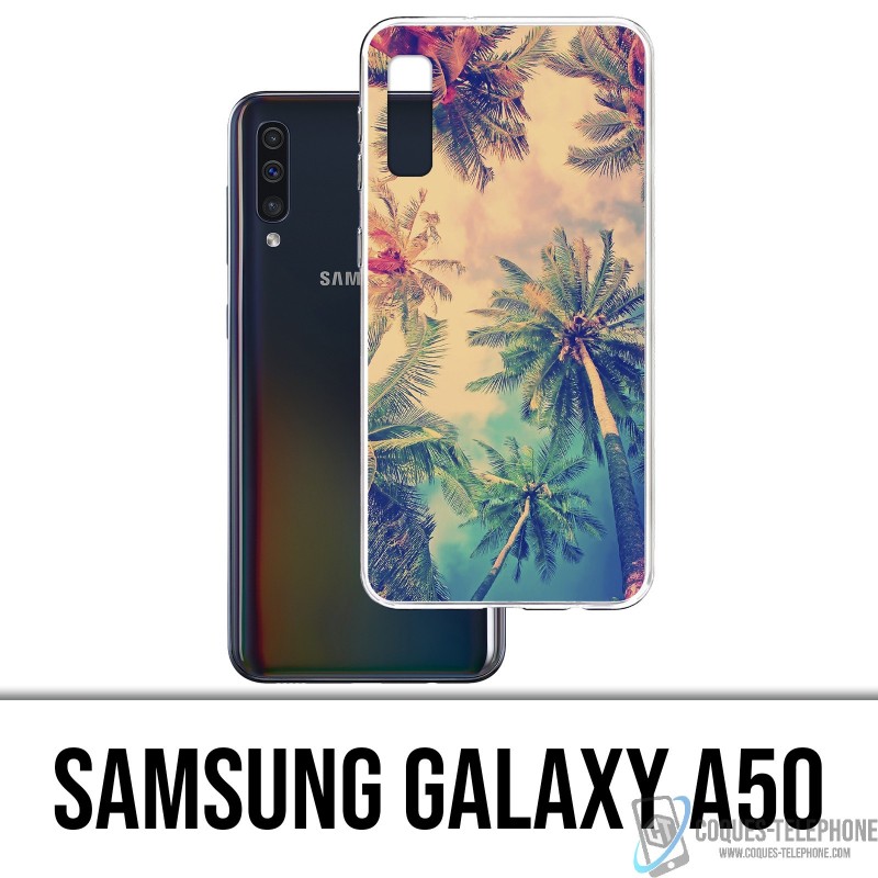 Coque Samsung Galaxy A50 - Palmiers
