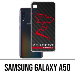 Custodia Samsung Galaxy A50 - Logo Peugeot Sport