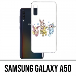 Coque Samsung Galaxy A50 - Pokémon Bébé Evoli Évolution