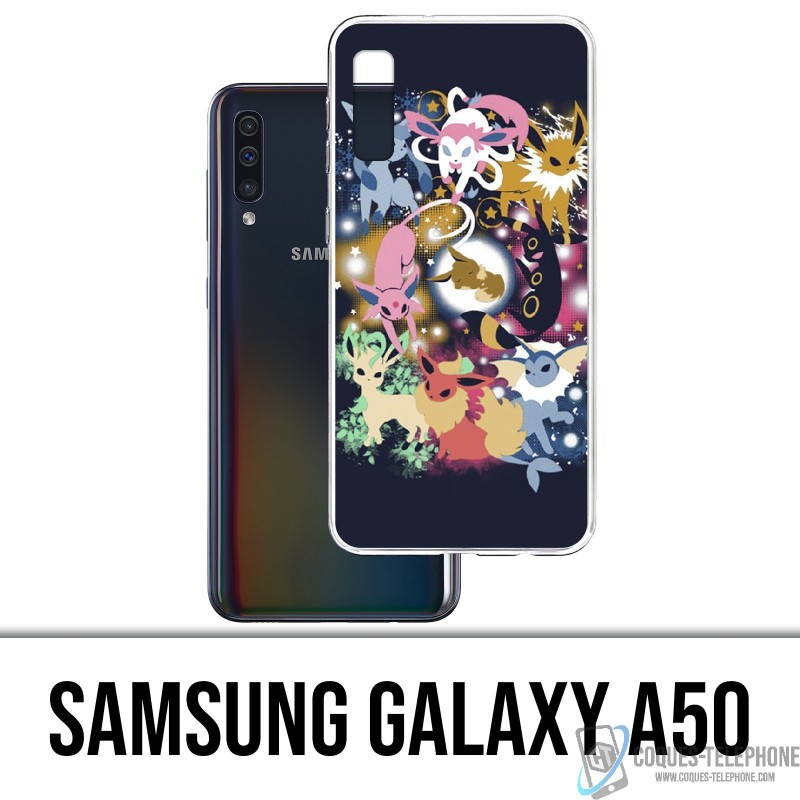 Coque Samsung Galaxy A50 - Pokémon Évoli Évolutions