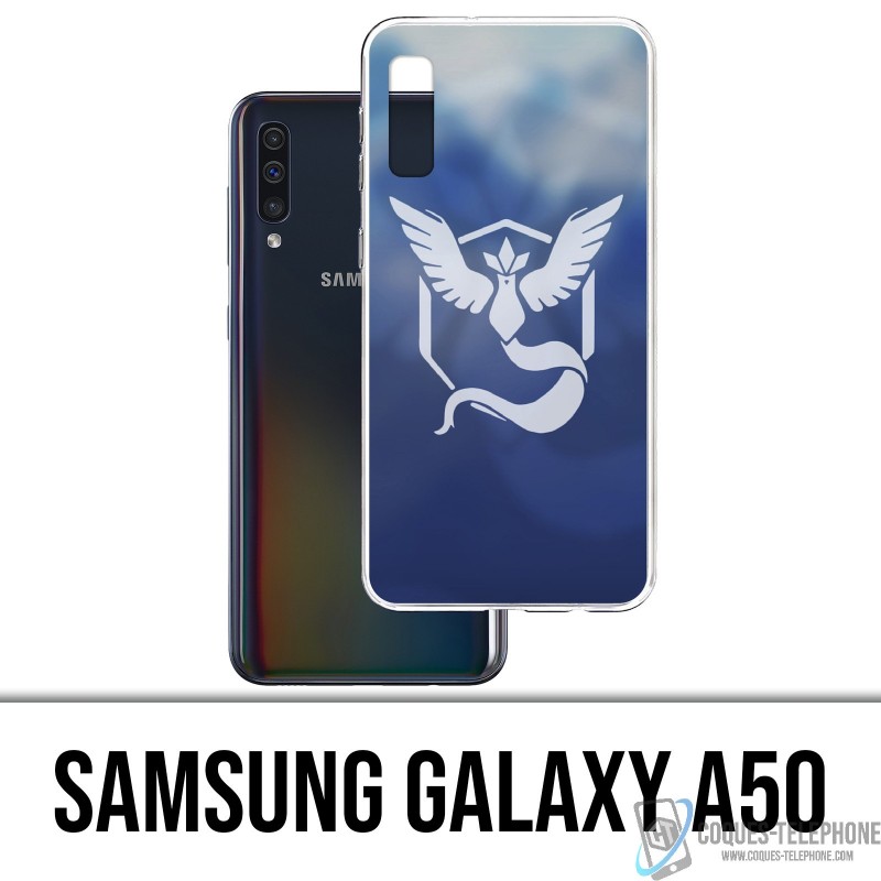 Samsung Galaxy A50 Case - Pokémon Go Team Blue Grunge