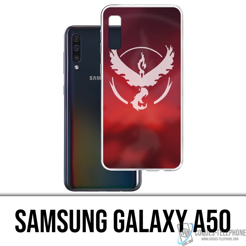 Samsung Galaxy A50 Case - Pokémon Go Team Red Grunge