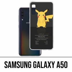 Funda Samsung Galaxy A50 - Tarjeta de identificación de Pokémon Pikachu