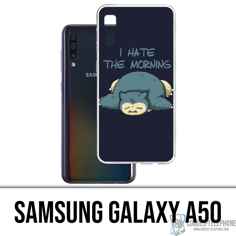 Samsung Galaxy A50 Custodia - Pokémon Ronflex Hate Morning