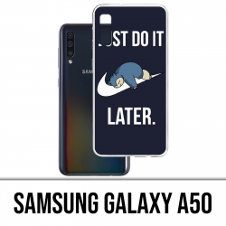 Case Samsung Galaxy A50 - Pokémon Ronflex Just Do It Later