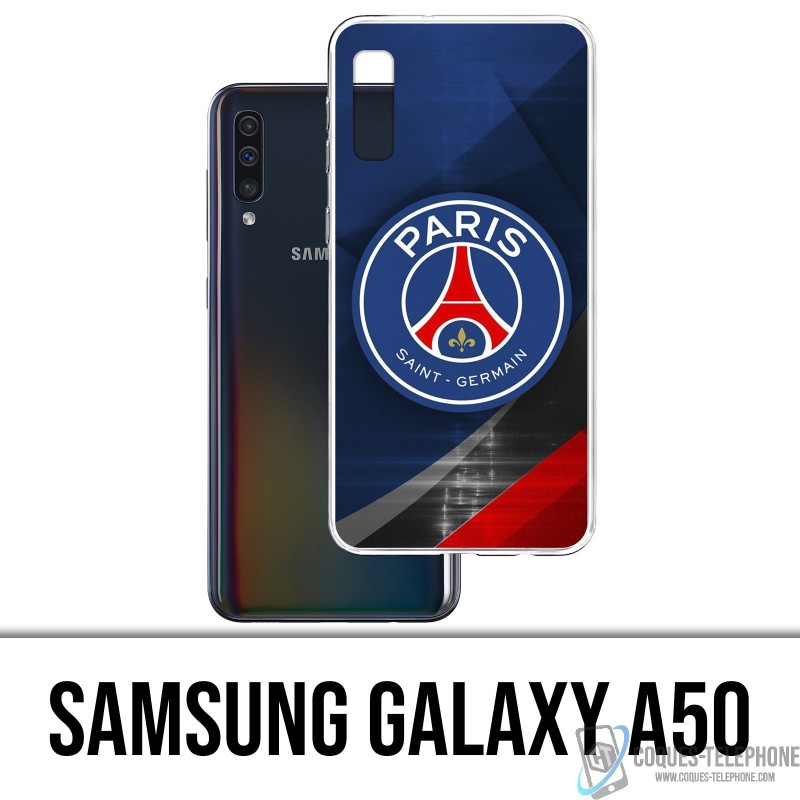 Funda Samsung Galaxy A50 - Logotipo de metal cromado Psg