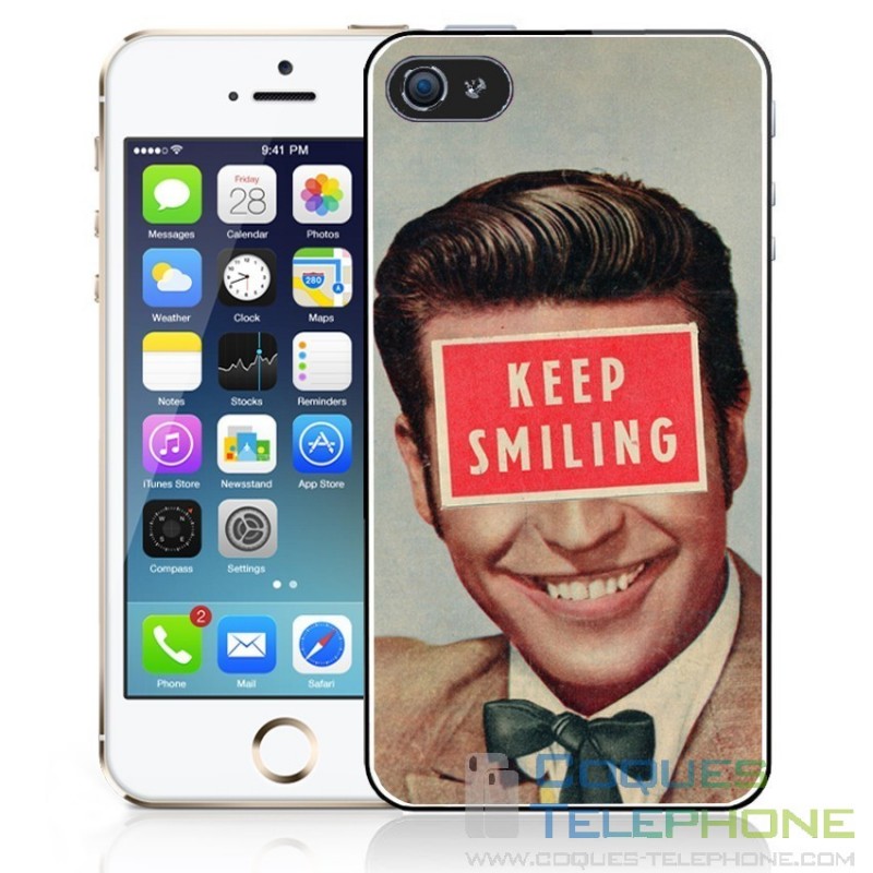 Coque téléphone Keep Smiling