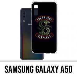 Samsung Galaxy A50 Funda - Logotipo de la serpiente del lado sur de Riderdale