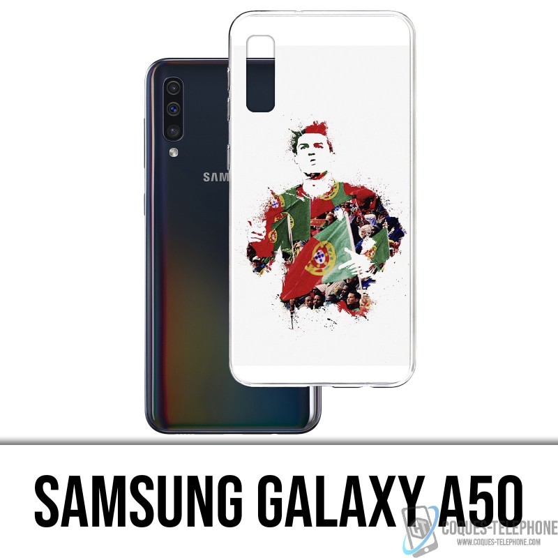 Samsung Galaxy A50 Case - Ronaldo Football Splash