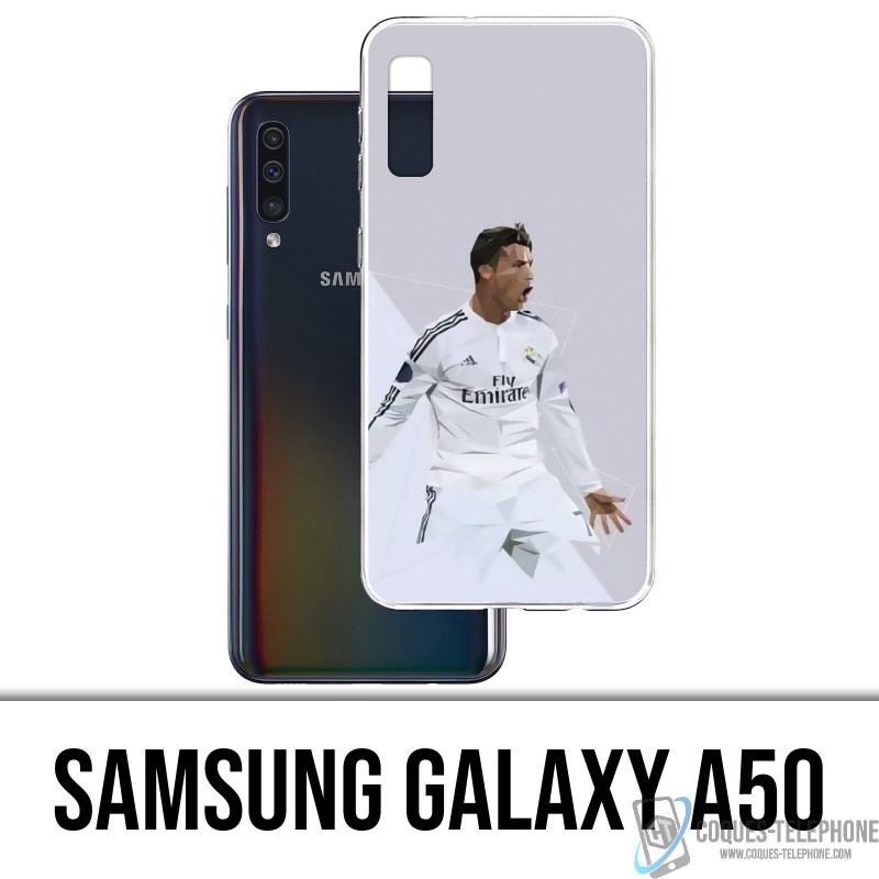 Coque Samsung Galaxy A50 - Ronaldo Lowpoly