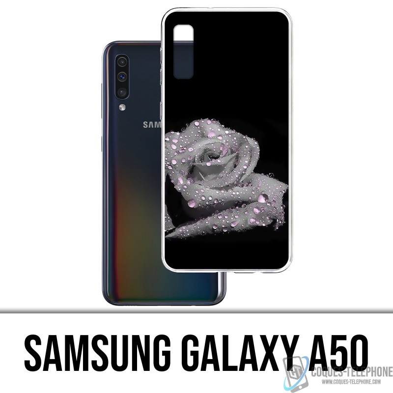 Samsung Galaxy A50 Custodia - Gocce rosa