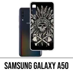 Samsung Galaxy A50 Case - Skull Head Feathers