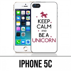 Funda iPhone 5C - Keep Calm Unicorn Unicorn