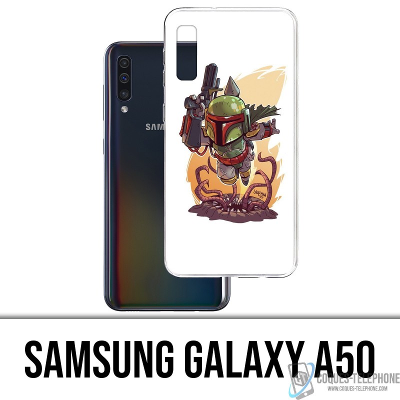 Case Samsung Galaxy A50 - Star Wars Boba Fett Cartoon