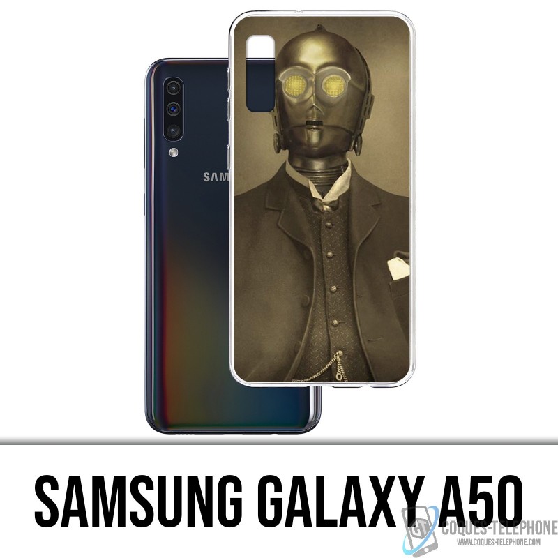 Samsung Galaxy A50 Case - Star Wars Vintage C3Po