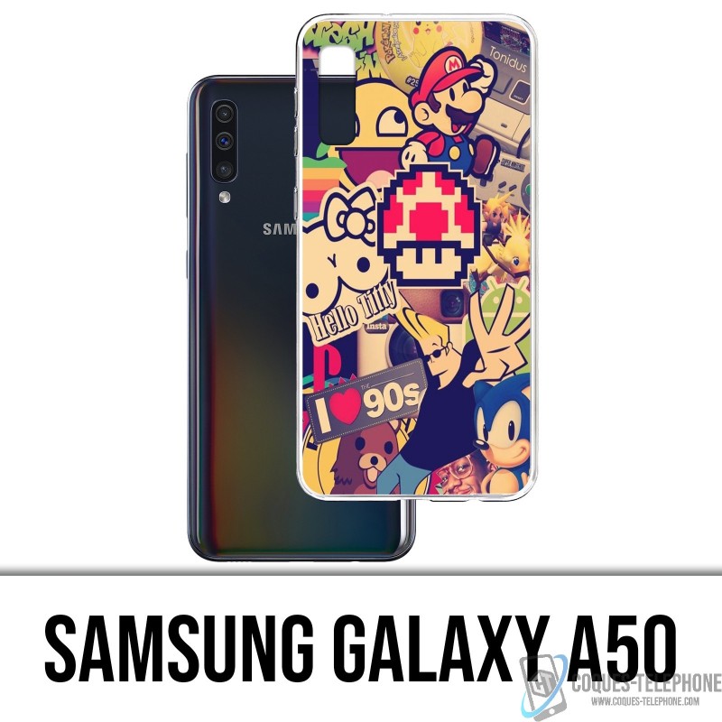 Samsung Galaxy A50 Custodia - Adesivi d'epoca 90S