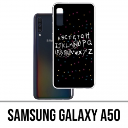 Coque Samsung Galaxy A50 - Stranger Things Alphabet