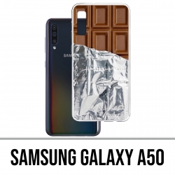 Coque Samsung Galaxy A50 - Tablette Chocolat Alu