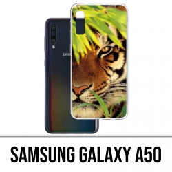 Coque Samsung Galaxy A50 - Tigre Feuilles