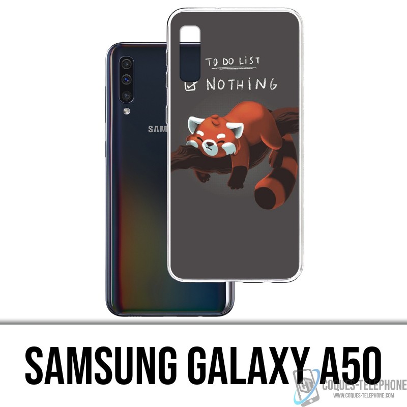 Samsung Galaxy A50 Case - To Do List Panda Red