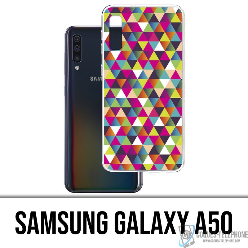 Funda Samsung Galaxy A50 - Triángulo multicolor