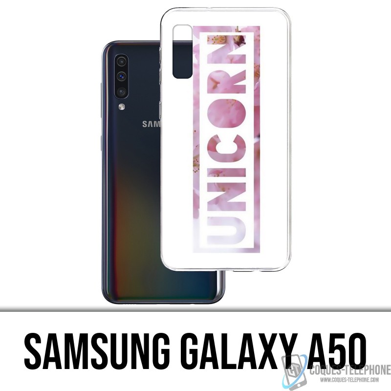 Samsung Galaxy A50 Custodia - Fiori di unicorno