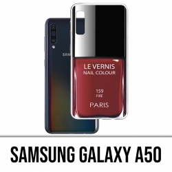Coque Samsung Galaxy A50 - Vernis Paris Rouge