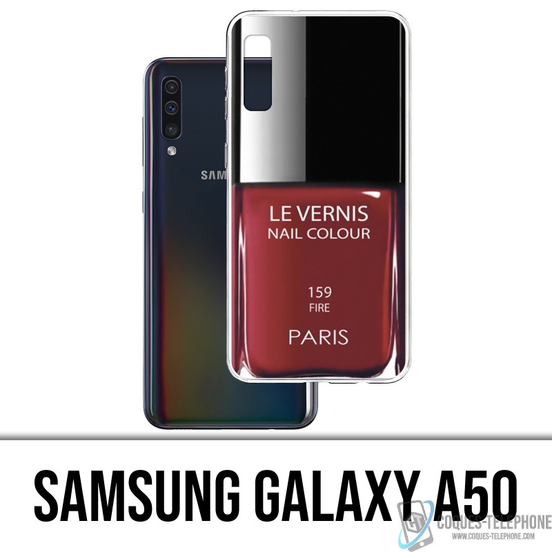 Coque Samsung Galaxy A50 - Vernis Paris Rouge