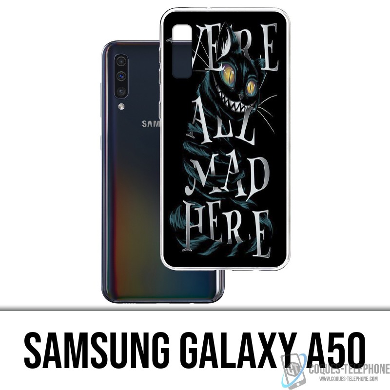 Samsung Galaxy A50 Custodia - Erano tutti pazzi qui Alice nel paese delle meraviglie