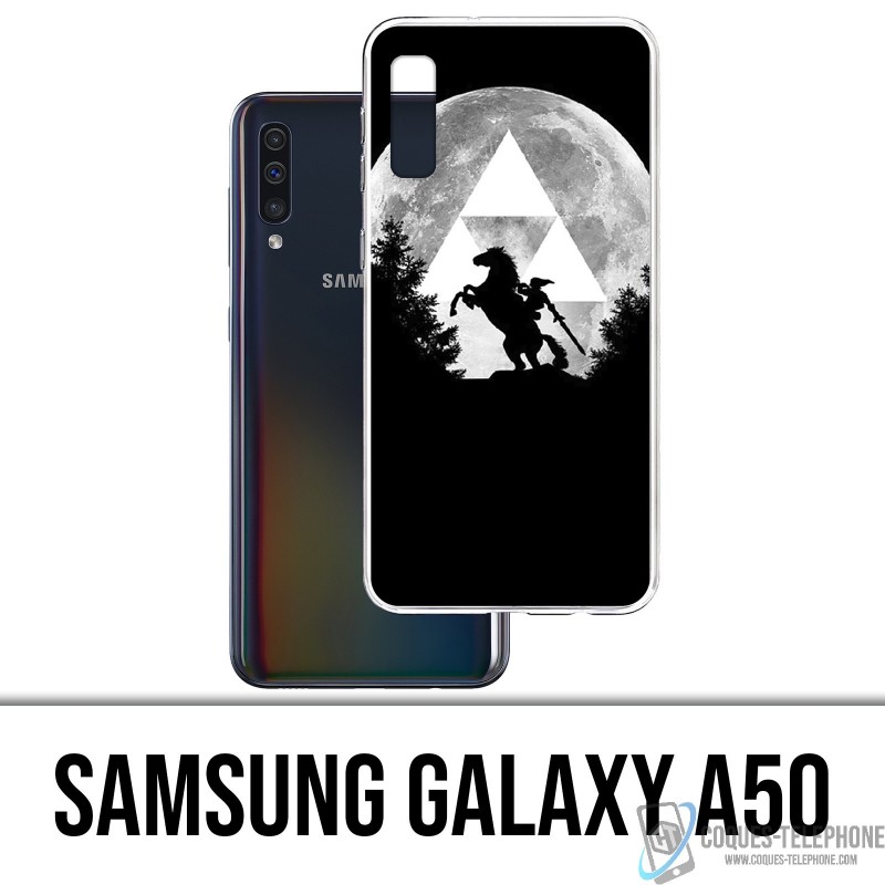 Samsung Galaxy A50 Custodia - Zelda Moon Trifoce