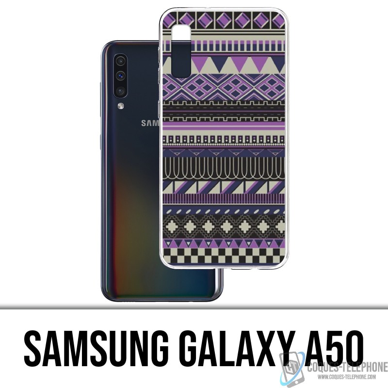 Case Samsung Galaxy A50 - Azteken-Violett