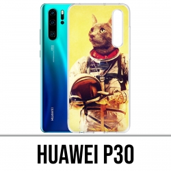 Coque Huawei P30 - Animal Astronaute Chat