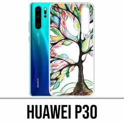 Huawei P30 Custodia - Albero multicolore