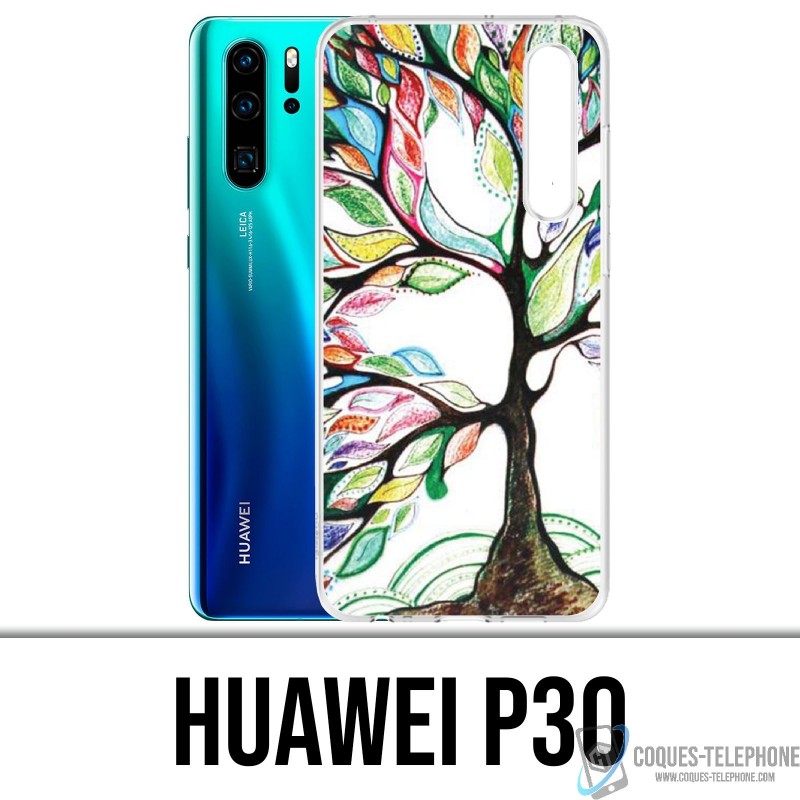 Huawei P30 Case - Multicolored Tree