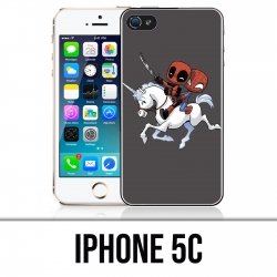 Coque iPhone 5C - Licorne Deadpool Spiderman