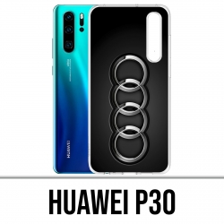 Huawei P30 Custodia - Audi Logo Metallo