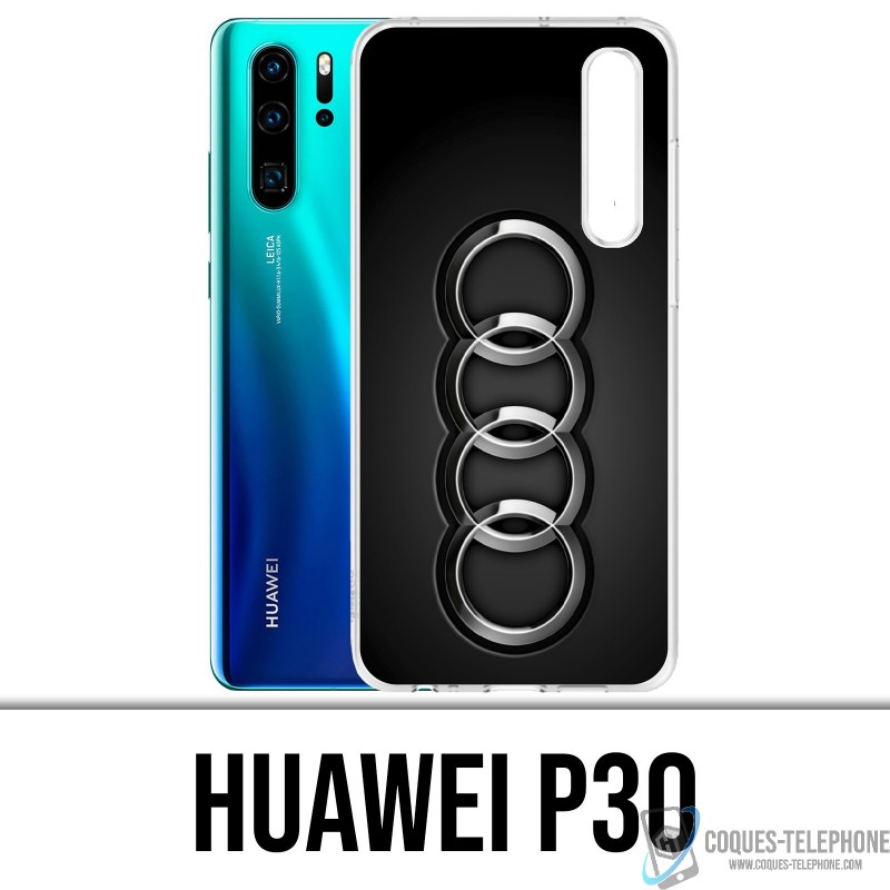 Funda Huawei P30 - Logotipo metálico de Audi
