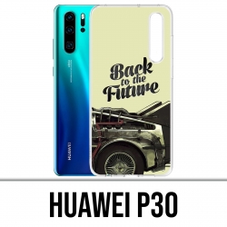 Coque Huawei P30 - Back To The Future Delorean