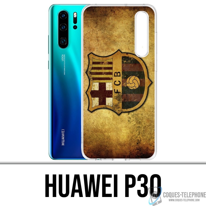 Coque Huawei P30 - Barcelone Vintage Football