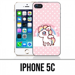 Custodia per iPhone 5C - Unicorno Kawaii