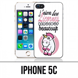 Coque iPhone 5C - Licornes