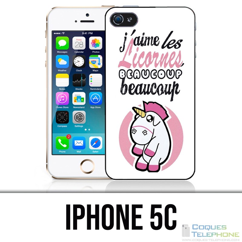 Coque iPhone 5C - Licornes