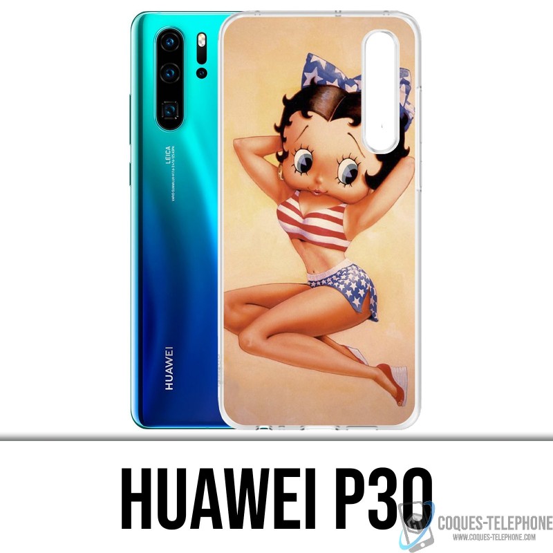 Case Huawei P30 - Betty Boop Vintage