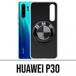 Funda Huawei P30 - Logotipo de carbono Bmw