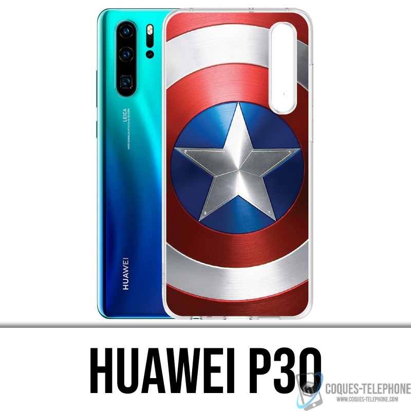 Case Huawei P30 - Shield Captain America Avengers
