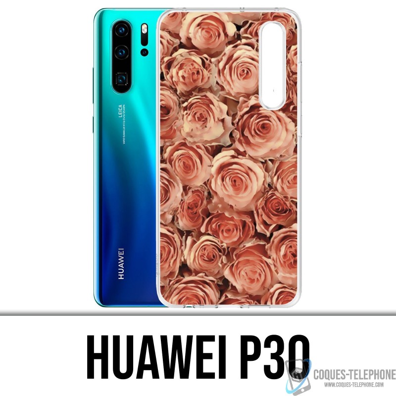 Coque Huawei P30 - Bouquet Roses